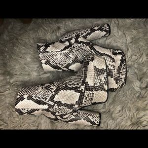 Snake skin boots